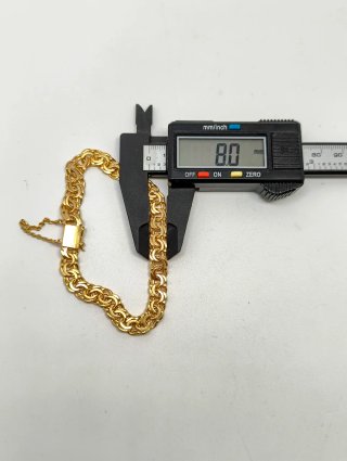 Pulsera Oro 18kt Cadena Hungarina 22cm