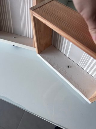 Tocador blanco con espejo y cristal Ikea