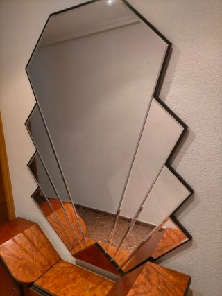 Mueble recibidor con espejo Art Déco