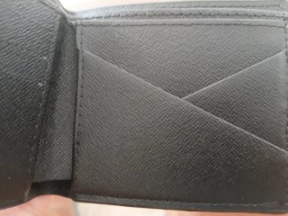 Cartera estilo Louis Vuitton Damier Graphite Negra