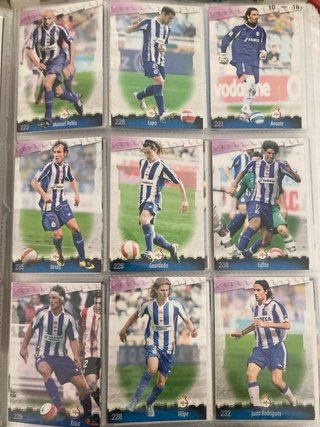 72 Cromos R.C. Deportivo La Coruña Antiguos