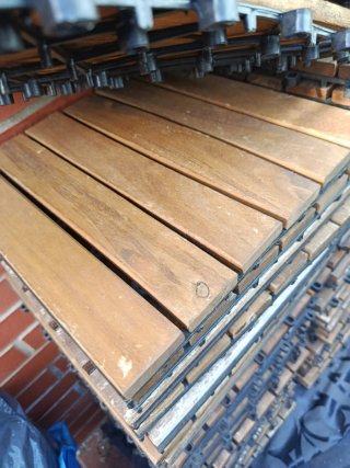 Baldosas de madera para exterior