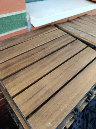 Baldosas de madera para exterior
