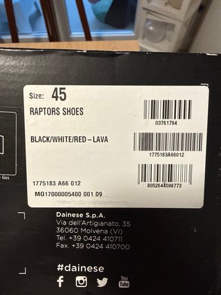 Botas Dainese Raptor Talla 45