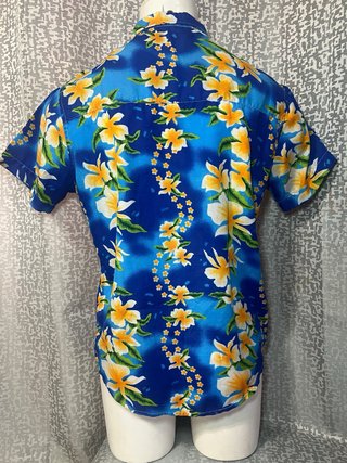 Camisa Hawaiana Hombre Azul Floral