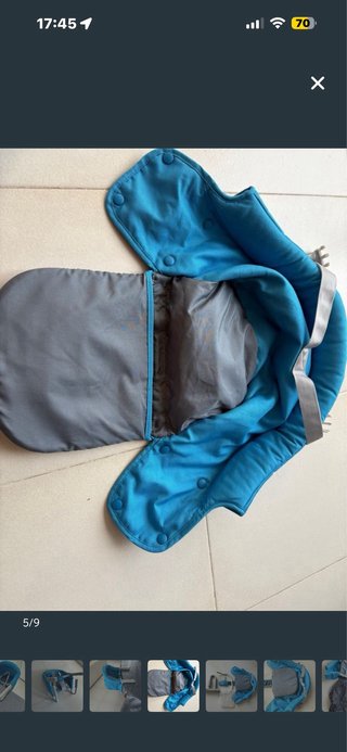Trona de viaje plegable para bebés, incluye bolsa