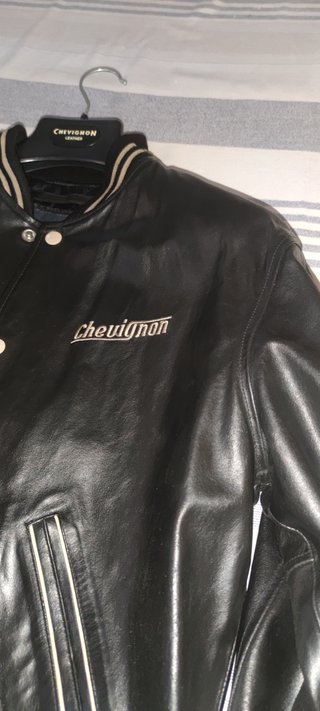 Cazadora Cuero Chevignon Negra Talla M