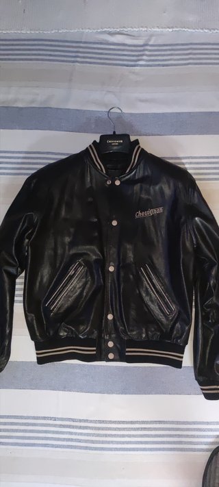 Cazadora Cuero Chevignon Negra Talla M