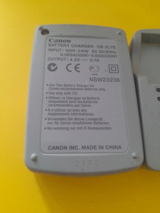 Cargador Canon Batería Cámara