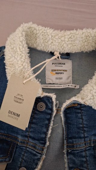 Cazadora vaquera borrego Pull&Bear Talla M NUEVA
