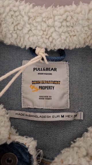 Cazadora vaquera borrego Pull&Bear Talla M NUEVA
