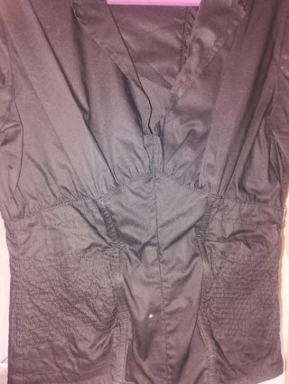 Camisa negra S con varillas