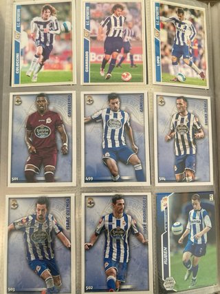 36 Cromos Deportivo de La Coruña sin repeticiones