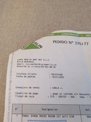Lámpara LED SYROS 90cm sin estrenar