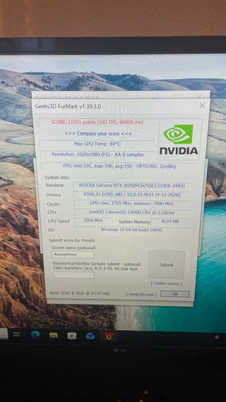 Gigabyte RTX 3070 Tarjeta Gráfica