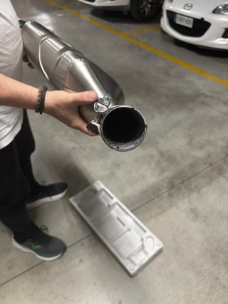 Tubo de escape moto
