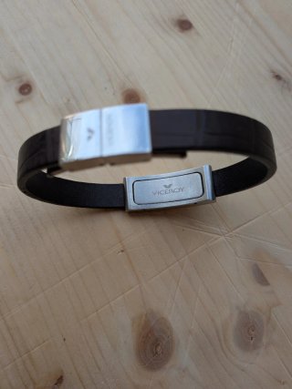 Pulsera Viceroy Marrón y Plateada Hombre