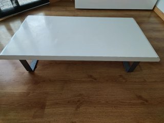 Mesita de centro blanca moderna