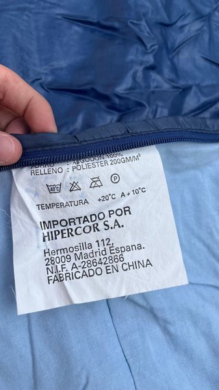 Saco de dormir azul