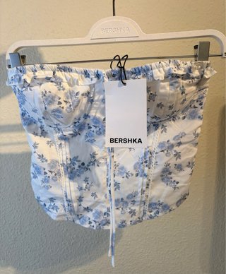 Top Corsé Estampado Floral Bershka