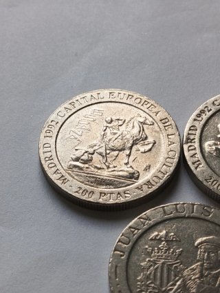 3 Monedas 200 Pesetas
