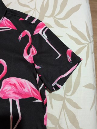 Camisa SHEIN Flamencos Negra Talla S