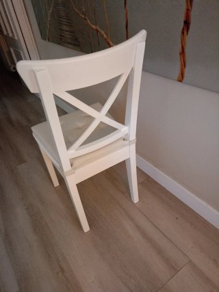 Silla Ikea Blanca Madera