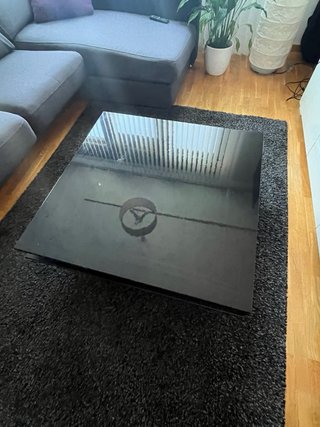 Mesa de centro negra salón