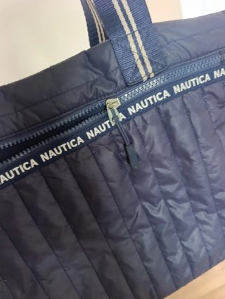 Bolso Náutica Azul Acolchado