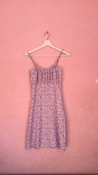 Vestido floral lila Kiabi Talla S