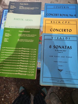 Partituras Flauta: Vivaldi, Bach, Couperin, Bartók