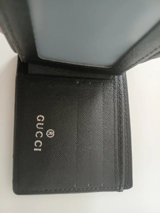 Cartera estilo  Gucci Negra con Logo GG