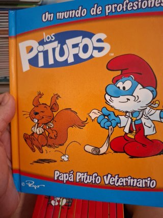 Coleccion cuentos las profesiones de los pitufos