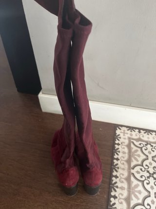 Botas STUART WEITZMAN Ante Granate Talla 37