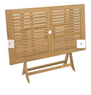 Tavolo da giardino pieghevole in legno di acacia