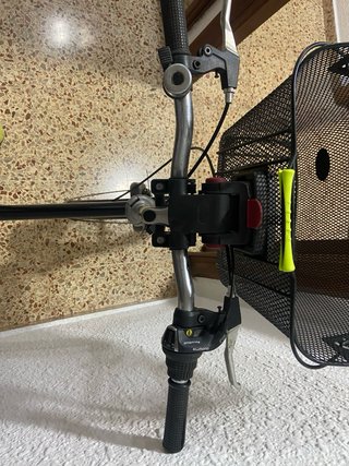 Bicicleta Plegable ROCASANTO Negra con Cesta