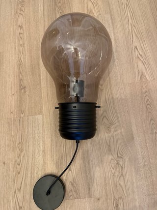 Lámpara Techo Bombilla Gigante Cristal