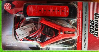 COMPROBADOR DE BATERIAS Y ALTERNADOR para BATERIAS