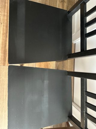 Sillas de comedor de madera negra Ikea (2 u)