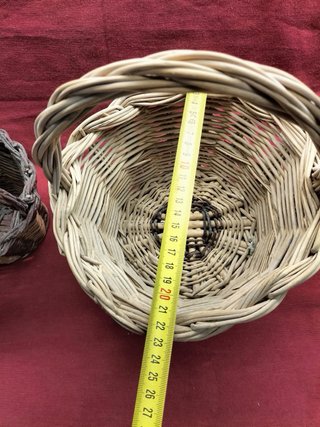 Lote 2 Cestas Verga Artesanais