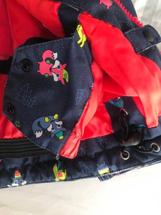 Chaqueta impermeable infantil con forro polar