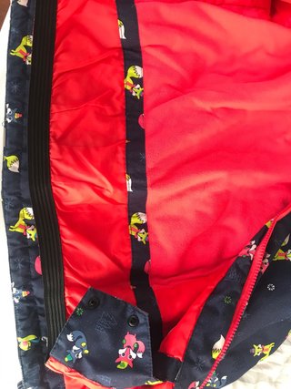 Chaqueta impermeable infantil con forro polar