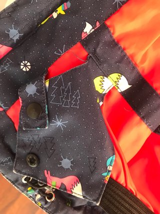 Chaqueta impermeable infantil con forro polar