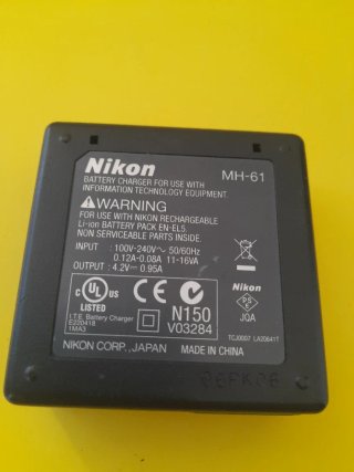Cargador Nikon MH-61 Batería Ion Litio