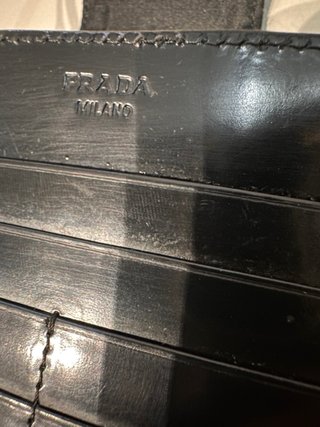 Borsa Prada nera pelle