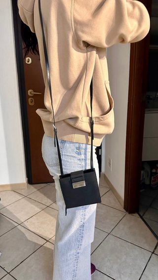 Borsa Prada nera pelle