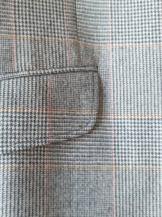 Blazer El Ganso Gris Cuadros Rojo