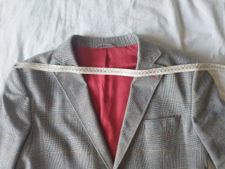Blazer El Ganso Gris Cuadros Rojo