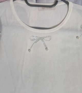Maglia donna leggera con fiocchi