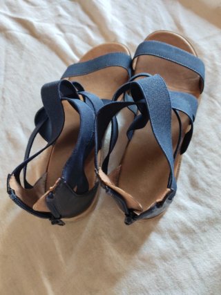 Sandalias niña azul marino talla 36